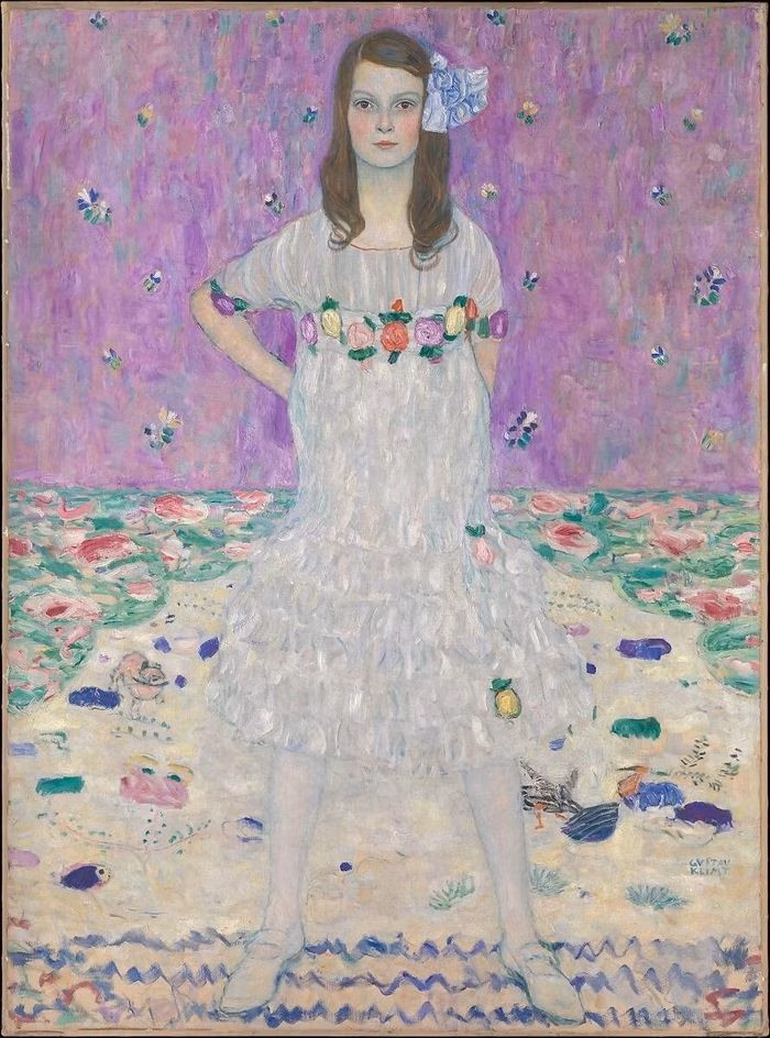 Tác phẩm Mäda Primavesi của Gustav Klimt là nguồn cảm hứng chính cho thiết kế của Prada.