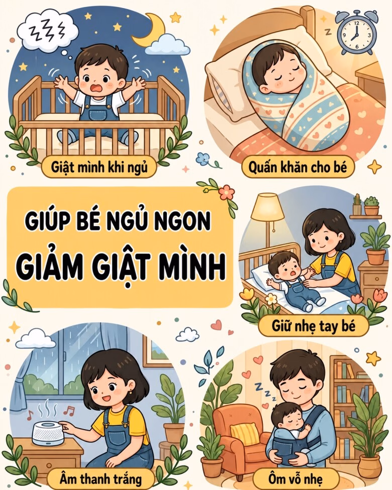 Quấn kén đúng cách giúp bé cảm thấy an toàn như trong tử cung.