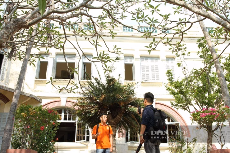 Không gian Lầu Bảo Đại vẫn giữ được vẻ cổ kính với những căn biệt thự kiến trúc Pháp nằm giữa những tán cây xanh cổ thụ.
