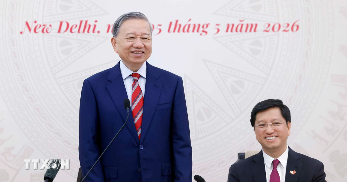 Tổng Bí thư, Chủ tịch nước Tô Lâm gặp gỡ cộng đồng người Việt Nam tại Ấn Độ